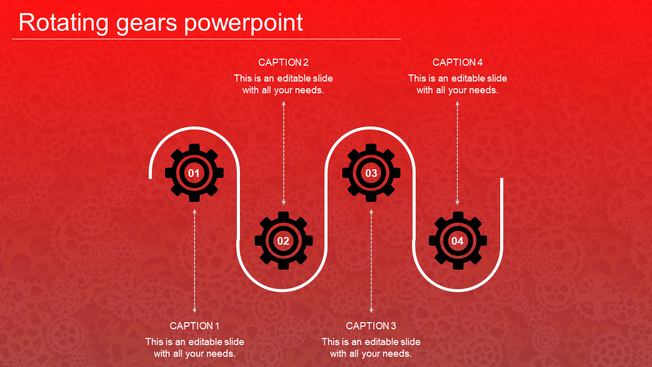  Rotating Gears In PPT and Google Slides Themes